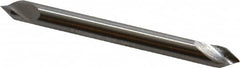 Hertel - 1/8" Head Diam, 1/8" Shank Diam, 1 Flute 60° High Speed Steel Countersink - Industrial Tool & Supply