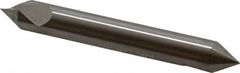 Hertel - 1/4" Head Diam, 1/4" Shank Diam, 1 Flute 60° High Speed Steel Countersink - Industrial Tool & Supply