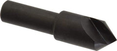 Hertel - 1/2" Head Diam, 3/8" Shank Diam, 1 Flute 82° High Speed Steel Countersink - 2" OAL, Straight Shank - Industrial Tool & Supply