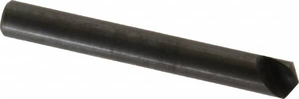 Hertel - 1/4" Head Diam, 1/4" Shank Diam, 1 Flute 120° High Speed Steel Countersink - Industrial Tool & Supply