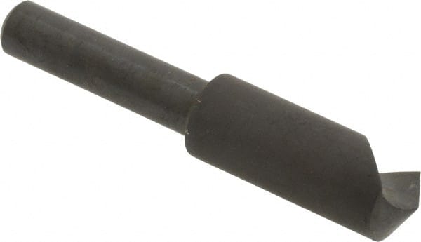 Hertel - 3/8" Head Diam, 1/4" Shank Diam, 1 Flute 120° High Speed Steel Countersink - Industrial Tool & Supply
