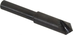 Hertel - 5/16" Head Diam, 1/4" Shank Diam, 1 Flute 100° High Speed Steel Countersink - Industrial Tool & Supply