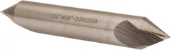 Hertel - 1/2" Head Diam, 1/2" Shank Diam, 1 Flute 60° High Speed Steel Countersink - Industrial Tool & Supply