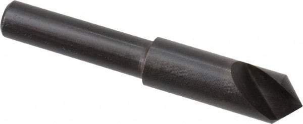 Hertel - 5/16" Head Diam, 1/4" Shank Diam, 1 Flute 90° High Speed Steel Countersink - 2" OAL, Straight Shank - Industrial Tool & Supply