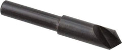 Hertel - 5/16" Head Diam, 1/4" Shank Diam, 1 Flute 90° High Speed Steel Countersink - 2" OAL, Straight Shank - Industrial Tool & Supply