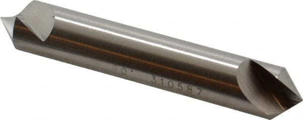 Hertel - 1/2" Head Diam, 1/2" Shank Diam, 1 Flute 90° High Speed Steel Countersink - Industrial Tool & Supply