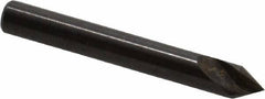 Hertel - 3/16" Head Diam, 3/16" Shank Diam, 1 Flute 60° High Speed Steel Countersink - 1-1/2" OAL, Straight Shank - Industrial Tool & Supply
