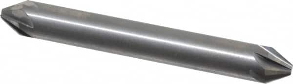 Hertel - 1/4" Head Diam, 1/4" Shank Diam, 6 Flute 60° Solid Carbide Countersink - Industrial Tool & Supply