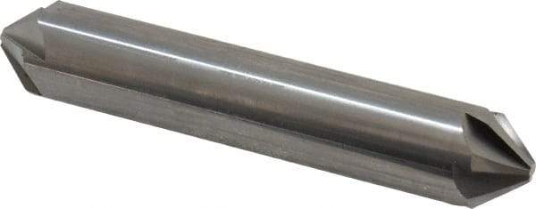Hertel - 5/8" Head Diam, 5/8" Shank Diam, 6 Flute 82° Solid Carbide Countersink - 3-1/4" OAL, Straight Shank - Industrial Tool & Supply