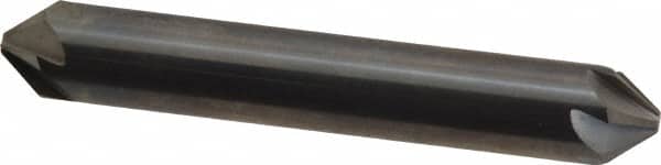 Hertel - 3/8" Head Diam, 3/8" Shank Diam, 6 Flute 82° Solid Carbide Countersink - Industrial Tool & Supply