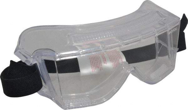 3M - Size Universal, Clear Polycarbonate Anti-Fog & Scratch Resistant Lens, Safety Goggles - Direct Vent, Clear Polycarbonate Frame, Over the Glass Style - Industrial Tool & Supply