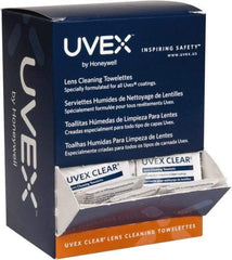 Uvex - 100 Antifog, Nonabrasive Lens Cleaning Tissues - Nonsilicone Cleaner, 4-5/8 Inch Wide x 2-3/4 Inch Deep x 9-1/4 Inch High Dispenser - Industrial Tool & Supply