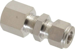 Ham-Let - 1/2" OD, Grade 316Stainless Steel Bulkhead Female Connector - Comp x FNPT Ends - Industrial Tool & Supply