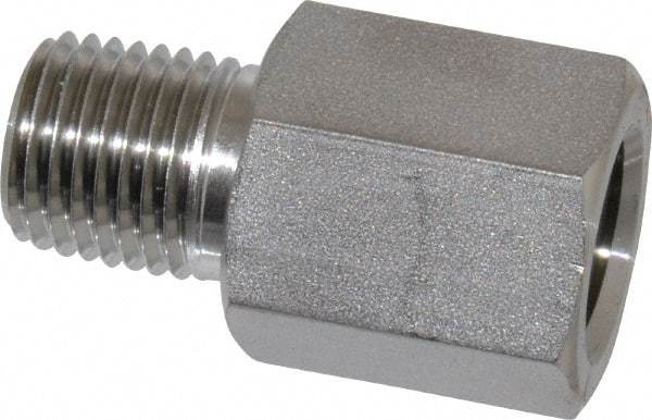 Ham-Let - 1/4" Grade 316 Stainless Steel Pipe Adapter - FNPT x MNPT End Connections, 6,200 psi - Industrial Tool & Supply