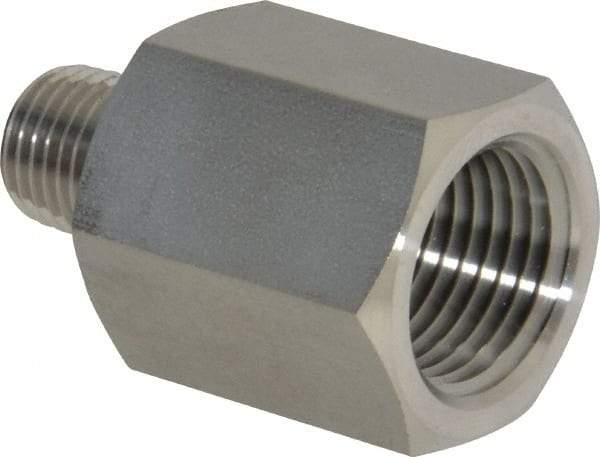 Ham-Let - 1/2 x 1/4" Grade 316 Stainless Steel Pipe Adapter - FNPT x MNPT End Connections, 4,600 psi - Industrial Tool & Supply