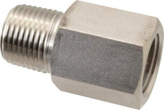 Ham-Let - 1/2" Grade 316 Stainless Steel Pipe Adapter - FNPT x MNPT End Connections, 4,600 psi - Industrial Tool & Supply