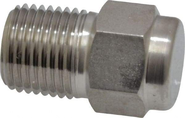 Ham-Let - 1/8" Grade 316 Stainless Steel Pipe Plug - MNPT End Connections, 9,400 psi - Industrial Tool & Supply