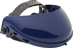 MCR Safety - Plastic Ratchet Adjusted Headgear - Blue - Industrial Tool & Supply