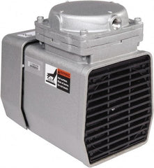 Gast - Diaphragm-Type Vacuum Pumps Horsepower: 1/8 Cubic Feet per Minute: 1.60 - Industrial Tool & Supply