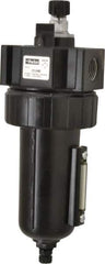 Parker - 1/2" NPT, 250 Max psi Standard Mist Lubricator - Metal Bowl with Sight Glass, Zinc Body, 90 CFM, 175°F Max Temp, 3.24" Wide x 9.27" High - Industrial Tool & Supply