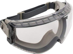 Uvex - Size Universal, Clear Polycarbonate Anti-Fog & Scratch Resistant Lens, Safety Goggles - Indirect Vent, Gray TPE (Thermopoly Elastomer) Frame - Industrial Tool & Supply