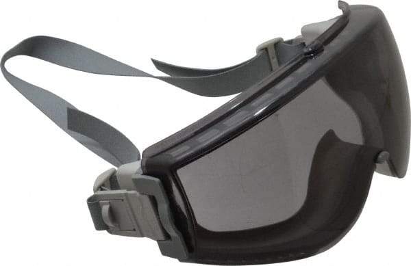 Uvex - Size Universal, Gray Polycarbonate Anti-Fog & Scratch Resistant Lens, Safety Goggles - Indirect Vent, Gray TPE (Thermopoly Elastomer) Frame - Industrial Tool & Supply