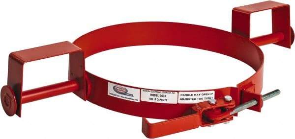 Made in USA - 1,000 Lb Load Capacity, 30 Gal Forklift Drum Caddy - 18-1/2" Diam, For 30 Gal Drums - Industrial Tool & Supply