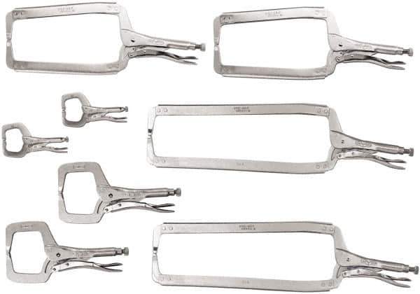 Irwin - 8 Piece Locking Clamp Plier Set - Comes in Box - Industrial Tool & Supply