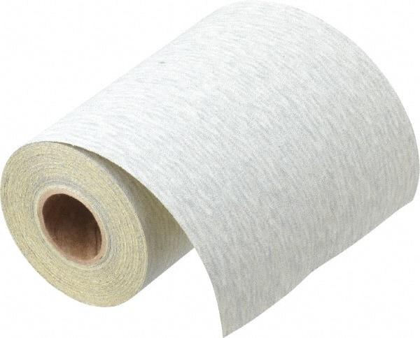 3M - 180 Grit, Silicon Carbide Adhesive Backed Sanding Sheets - Sandpaper Roll, 4-1/2" x 10 Yds., Very Fine Grade, A Weighted Backing - Industrial Tool & Supply