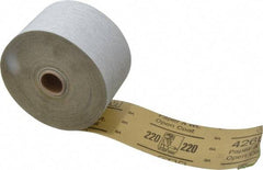 3M - 220 Grit, Silicon Carbide Adhesive Backed Sanding Sheets - Sheet Roll, 2-3/4" x 50 Yds., Very Fine Grade, A Weighted Backing - Industrial Tool & Supply