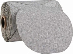 3M - 5" Diam, 400 Grit Silicon Carbide Adhesive PSA Disc - Super Fine Grade, Gray, A Weighted Backing, Flexible, Use with Random Orbital Sanders - Industrial Tool & Supply