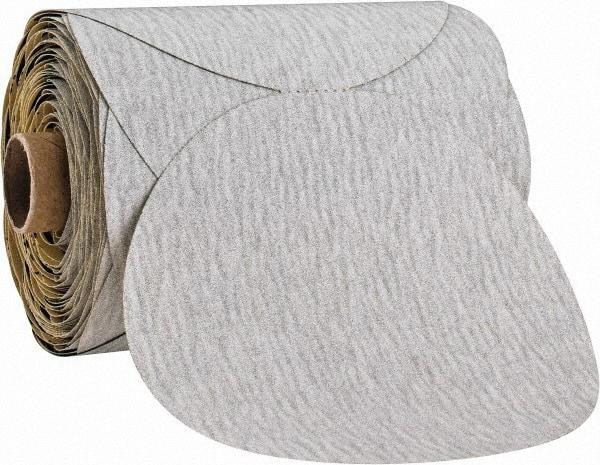 3M - 5" Diam, 150 Grit Silicon Carbide Adhesive PSA Disc - Fine Grade, Gray, A Weighted Backing, Flexible, Use with Random Orbital Sanders - Industrial Tool & Supply