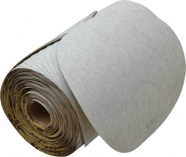 3M - 6" Diam, 220 Grit Silicon Carbide Adhesive PSA Disc - Very Fine Grade, Gray, A Weighted Backing, Flexible, Use with Random Orbital Sanders - Industrial Tool & Supply