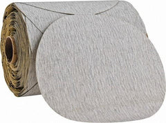 3M - 5" Diam, 180 Grit Silicon Carbide Adhesive PSA Disc - Very Fine Grade, Gray, A Weighted Backing, Flexible, Use with Random Orbital Sanders - Industrial Tool & Supply