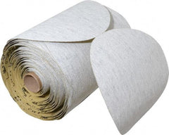 3M - 6" Diam, 80 Grit Silicon Carbide Adhesive PSA Disc - Medium Grade, Gray, A Weighted Backing, Flexible, Use with Random Orbital Sanders - Industrial Tool & Supply