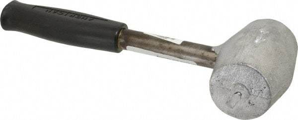American Hammer - 5 Lb Head 2" Face Lead Alloy Hammer - 10" OAL, Steel Handle with Grip - Industrial Tool & Supply