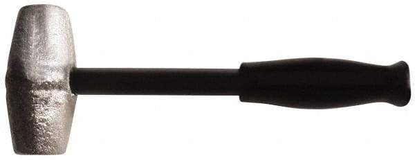 American Hammer - 4 Lb Head 1-1/2" Face Lead Alloy Hammer - 10" OAL, Steel Handle with Grip - Industrial Tool & Supply