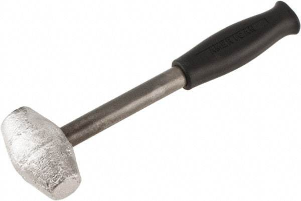 American Hammer - 3 Lb Head Mallet - 10" OAL, 9" Long Steel Handle with Grip - Industrial Tool & Supply