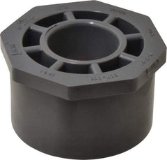 Value Collection - 3 x 1-1/4" PVC Plastic Pipe Reducer Bushing - Schedule 80, Spig x Soc End Connections - Industrial Tool & Supply