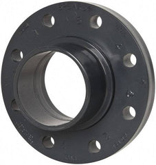 Value Collection - 4" Pipe, 9" OD, PVC Spigot Pipe Flange - Schedule 80, Gray - Industrial Tool & Supply
