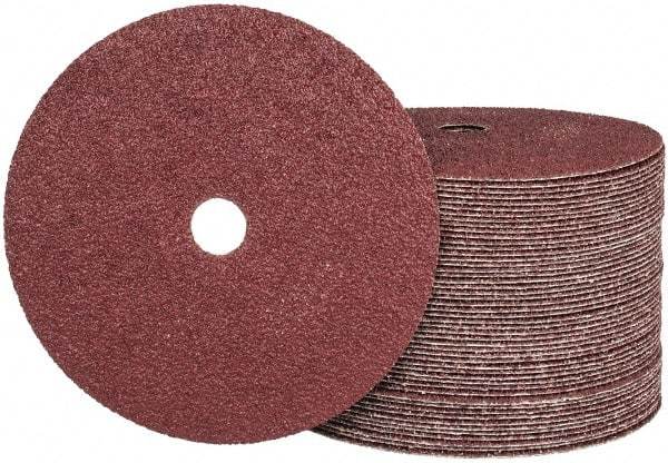 Camel Grinding Wheels - 7" Diam 7/8" Hole 24 Grit Fiber Disc - Very Coarse Grade, Aluminum Oxide, 8,600 Max RPM - Industrial Tool & Supply