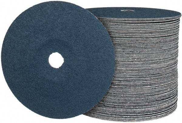 Camel Grinding Wheels - 7" Diam 7/8" Hole 60 Grit Fiber Disc - Medium Grade, Zirconia Alumina, 8,600 Max RPM - Industrial Tool & Supply