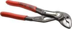 Knipex - 6" OAL, 1-1/4" Max Capacity, 0.7" Jaw Length, 11 Position Adjustable Tongue & Groove Pliers - Self-Gripping V-Jaws, Standard Head, Nonslip Plastic Handles - Industrial Tool & Supply