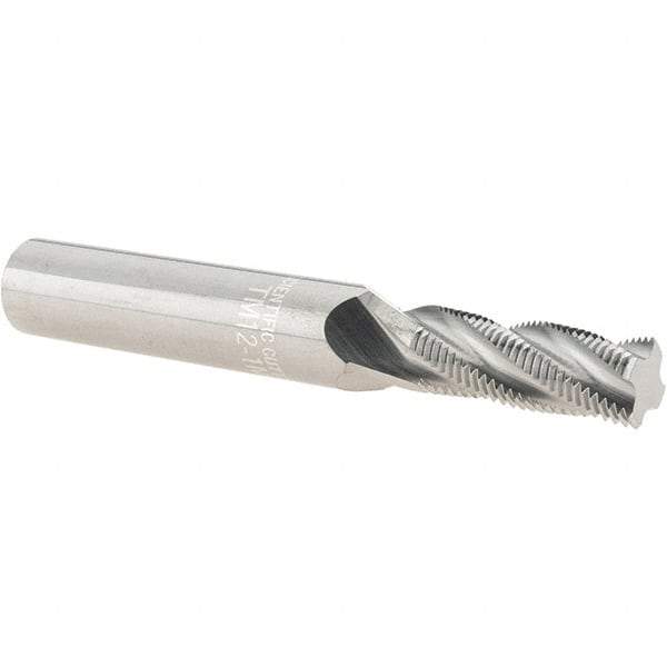 Scientific Cutting Tools - M12x1.00 Metric Fine, 0.4" Cutting Diam, 4 Flute, Solid Carbide Helical Flute Thread Mill - Internal/External Thread, 1.079" LOC, 3-1/2" OAL, 1/2" Shank Diam - Industrial Tool & Supply