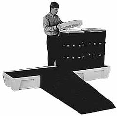 Enpac - 31" Wide x 12-3/4" High, Spill Containment Ramp - Industrial Tool & Supply