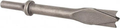 Made in USA - 6" OAL, 5/8" Shank Diam, Panel Cutter Chisel - Round Drive, Round Shank, Alloy Steel - Industrial Tool & Supply