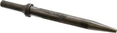 Made in USA - 6-1/2" OAL, 5/8" Shank Diam, Tapered Punch Chisel - Round Drive, Round Shank, Alloy Steel - Industrial Tool & Supply