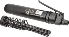 Universal Tool - 4,600 BPM, 1" Bore Diam, Pneumatic Pistol Grip Needle Scaler - 1/8" Needle Diam, 7" Needle Length, 1-1/8" Stroke Length, 12 CFM, 90 psi, 1/4 NPT Inlet - Industrial Tool & Supply