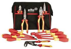 Wiha - 13 Piece Insulated Hand Tool Set - Comes in Canvas Bag - Industrial Tool & Supply