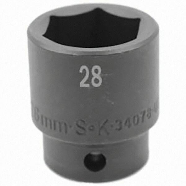 SK - Impact Socket - 1/2"DR 28MM IMPACT SOCKET - Industrial Tool & Supply